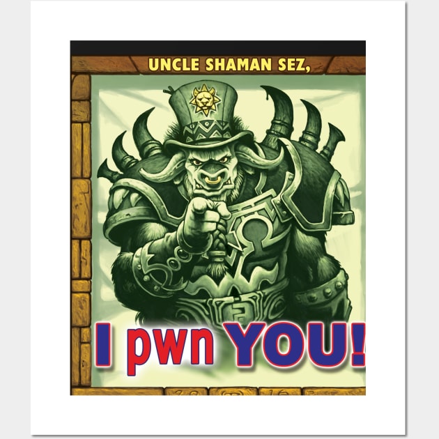 I pwn YOU! - Bisonian Bull Style Wall Art by BeveridgeArtworx